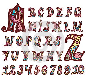 Fairy alphabet and numbers