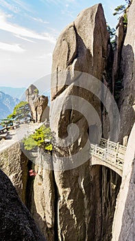 Fairy Bridge on Mt Huangshan Yellow Mountain, China