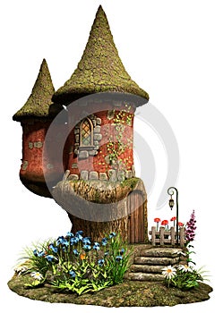 Fairy castle tower house