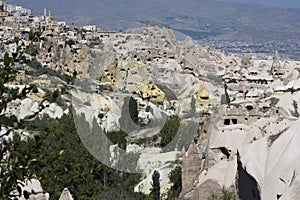 Fairy chimneys around UÃ§hisar