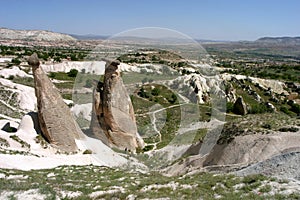 Fairy chimneys in Cappadocia