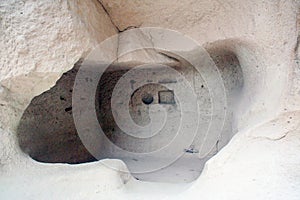 Fairy chimneys in Cappadocia , Goreme valley