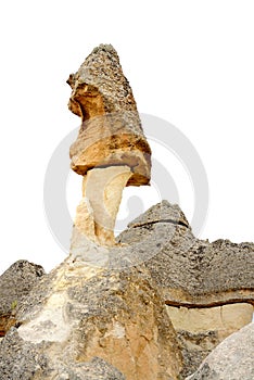 Fairy Chimneys in Cappadocia isolated