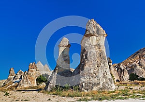 Fairy chimneys at Cappadocia Turkey