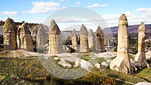 Fairy chimneys in Cappadocia, Turkey