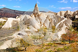 Fairy chimneys in Cappadocia, Turkey