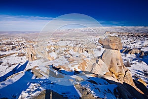 Fairy chimneys at Cappadocia, Turkey The three beauties at Urgu