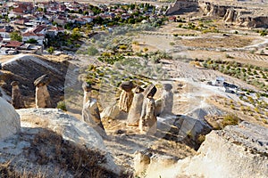 Fairy Chimneys. Cavusin. Cappadocia. Turkey