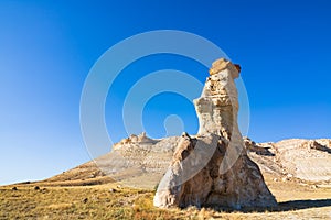 Fairy Chimneys. Fairy Chimneys in Cappadocia Turkey. Peri bacalari in Turkish