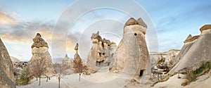 Fairy chimneys in Goreme, Cappadocia, Turkey.