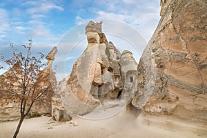 Fairy chimneys in Goreme, Cappadocia, Turkey.