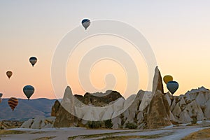 Fairy Chimneys and Hot Air Ballooons in Cappadocia Turkey