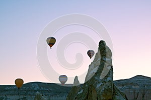 Fairy Chimneys and Hot Air Ballooons in Cappadocia Turkey