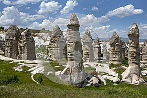 Fairy chimneys in Love Valley at Goreme.