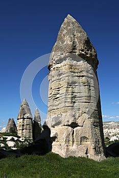 Fairy chimneys in Love Valley in Goreme.