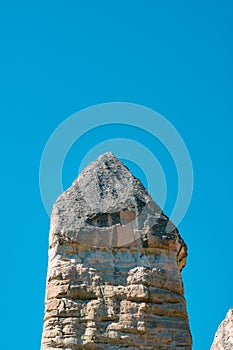 Fairy Chimneys or Peri Bacalari in Cappadocia Turkey