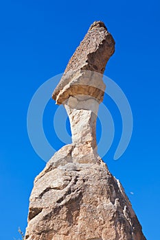 Fairy chimneys rock formations at Cappadocia Turkey