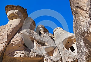 Fairy chimneys (rock formations) at Cappadocia Turkey