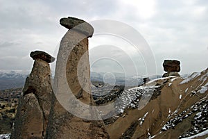 Fairy chimneys in Urgup, Cappadocia