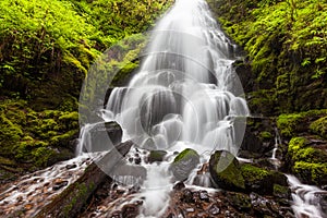 Fairy falls in Columbia River Gorge, Oregon
