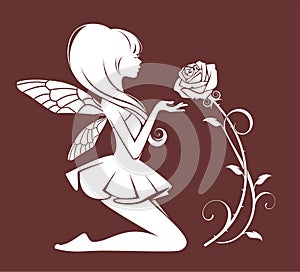 Fairy with a flower