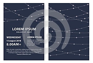 Fairy lights event invitation