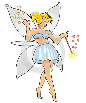 Fairy with magic wand