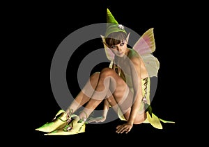Fairy with Pointed Cap, 3d CG