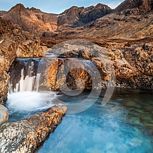The Fairy Pools on Isle of Skye at Golden Hour