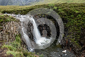 Fairy Pools waterfall in Glen Brittle, Isle of Skye, Scotland, UK using long exposure
