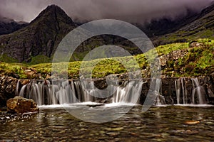 Fairy pools waterfall in Scotland