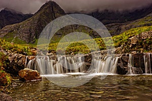 Fairy pools waterfall in Scotland