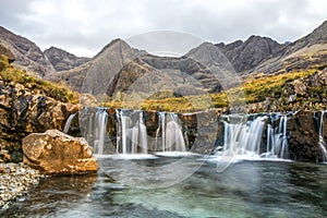 Fairy Pools Waterfall Skye Island Scotland