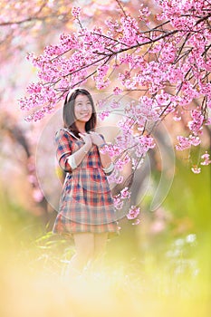 Fairy portrait young girl teen in plaid