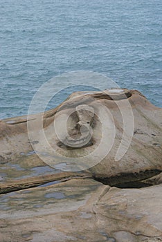 The Fairy Shoe at Yehliu Geopark, Wanli, Taiwan photo