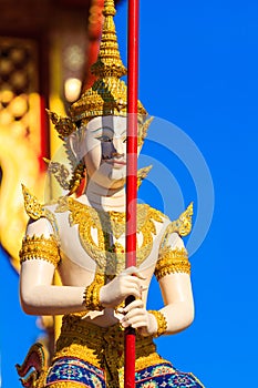 Fairy Statue at Royal Cremation Structure , Bangkok in Thailand
