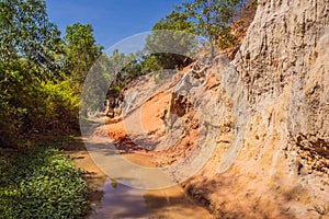 Fairy stream among the red dunes, Muine, Vietnam