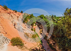 Fairy stream among the red dunes, Muine, Vietnam