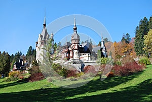 Fairy-tale castle (Peles, Sinaia, Romania)