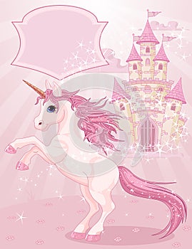 Fairy Tale Castle and Unicorn photo
