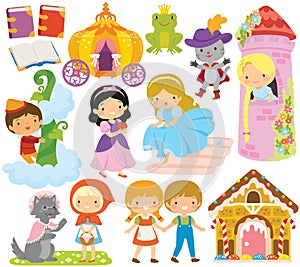 Fairy Tale collection with cute characters