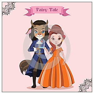 Fairy tale couple - Beast and princess