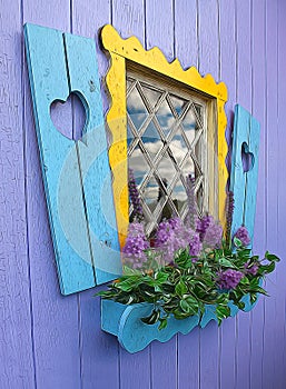 Fairy tale house window