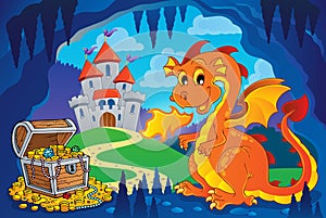 Fairy tale image with dragon 7