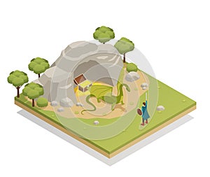 Fairy Tale Isometric Composition