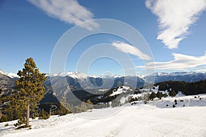 Fairy-tale mountains, Europe, the Principality of Andorra, the eastern Pyrenees, the sector of skiing Pal.