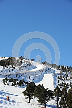 Fairy-tale mountains, Europe, the Principality of Andorra, the eastern Pyrenees, the sector of skiing Pal.