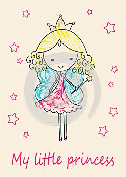 Fairy Tale Princess greeting card