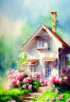 Fairy tale rustic country house