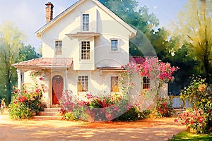 Fairy tale rustic country house